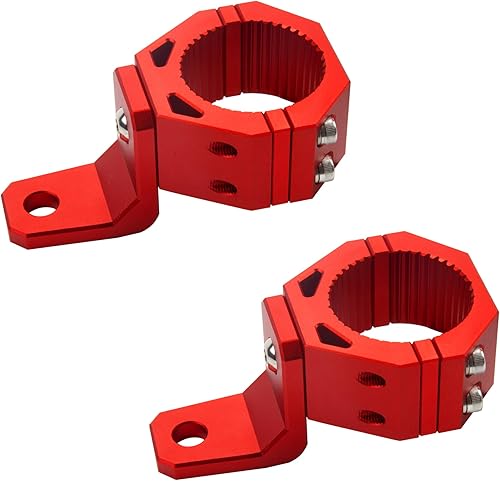 Soporte de luz para látigo UTV, 2 soportes de bandera de luz UTV, abrazaderas giratorias de aleación de aluminio de 360, se adapta perfectamente a