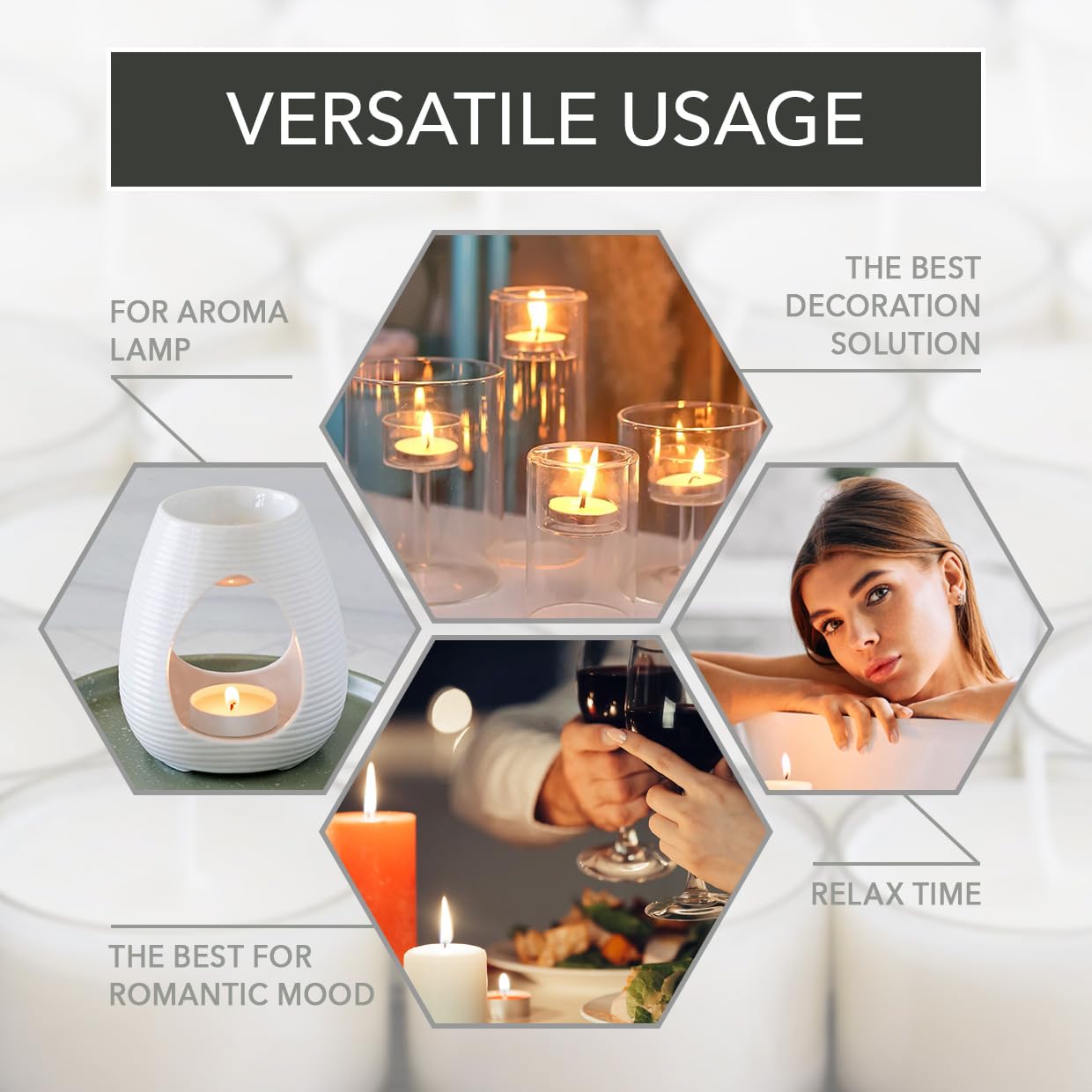 Bougies Chauffe-plat - Lot De 100 - Sans Parfum - Cadeau Bougie