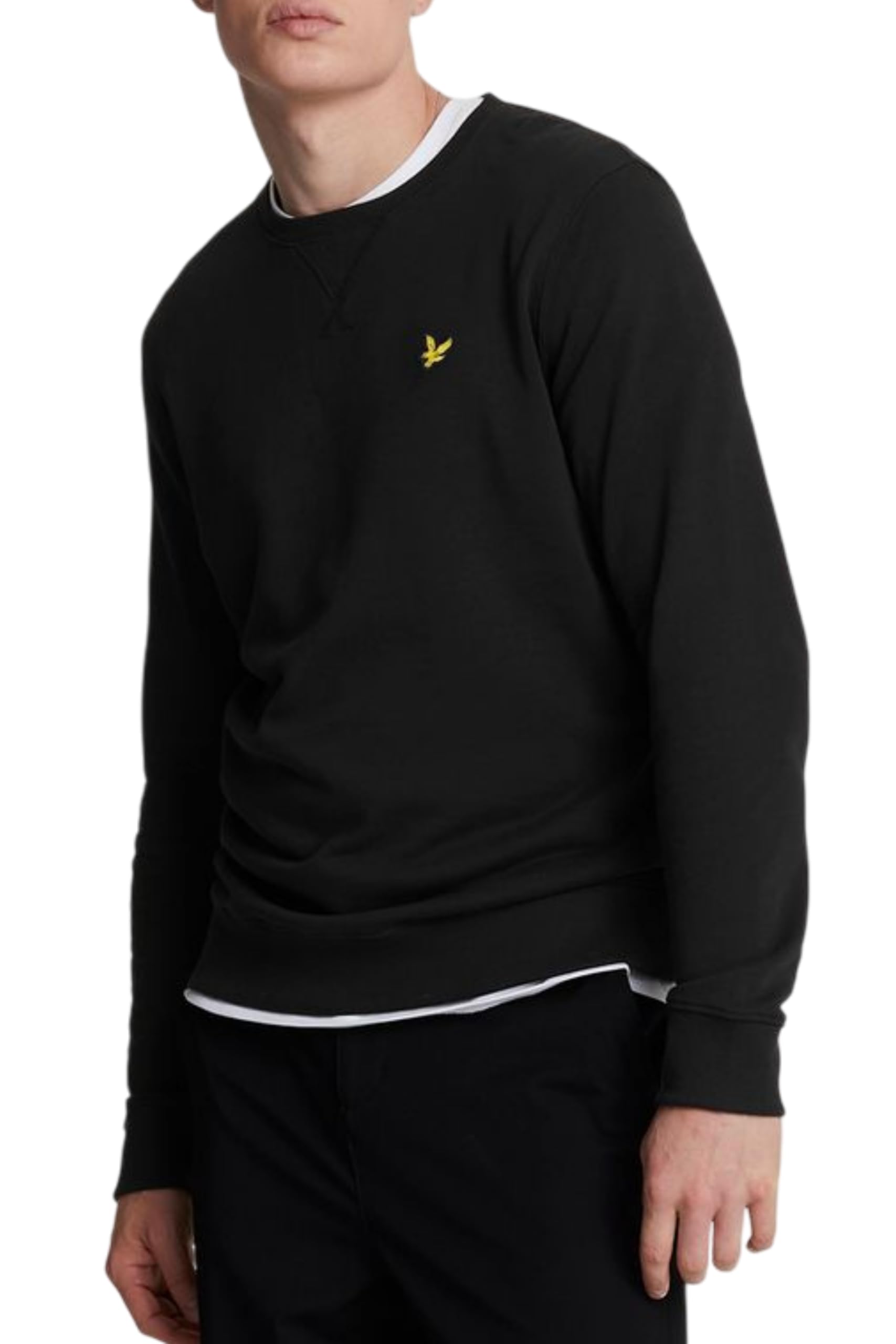 Lyle & Scott Crew Neck Sweatshirt Plus Jet Black 3XL