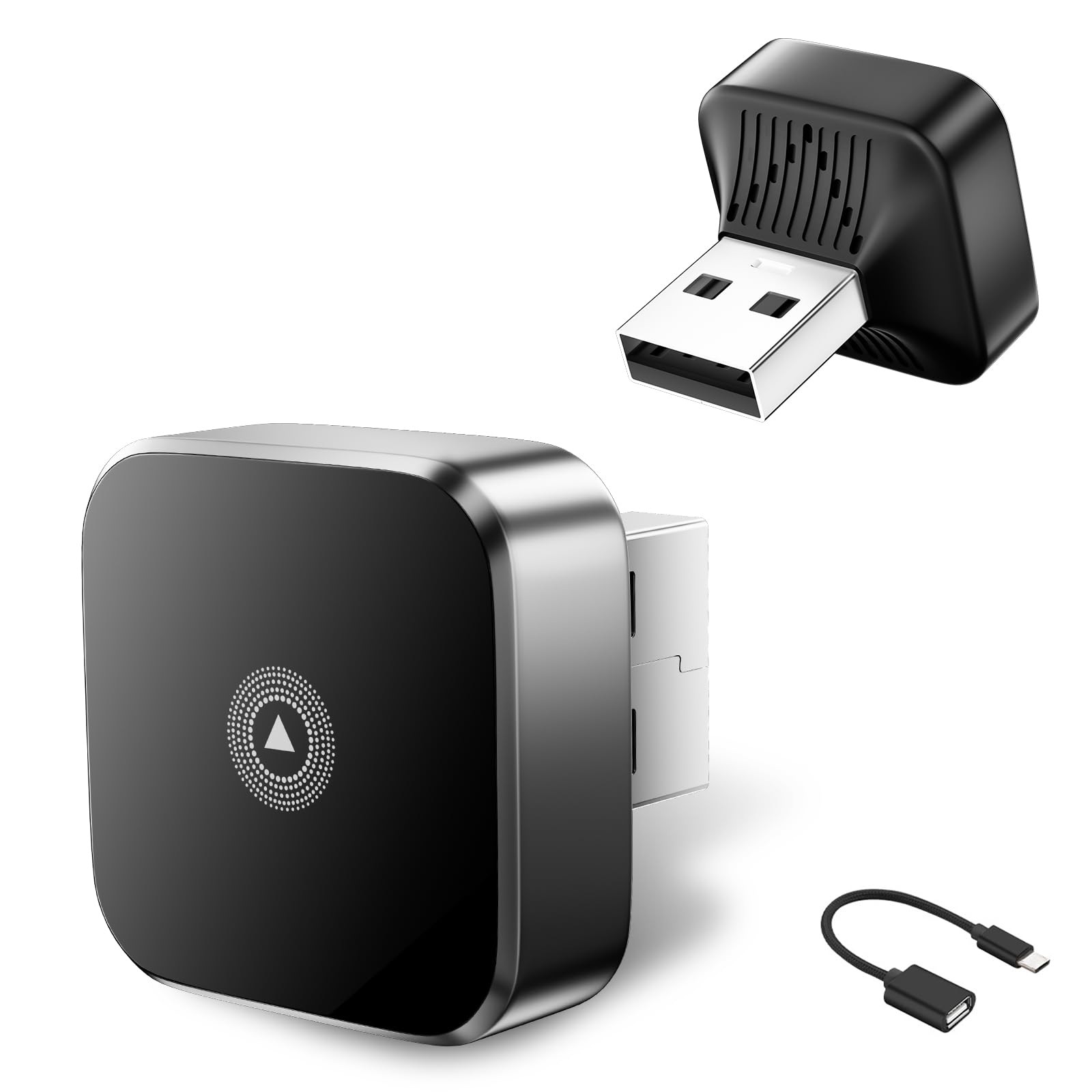 2026 Adattatore Wireless Carplay & Android Auto 2 in 1, Adattatore Android Auto WiFi 2,4+5,0 GHz, Connessione Bluetooth 5.0 Stabile, USB C/A, Compatibile Con Telefoni IOS 10+ E Android (C)