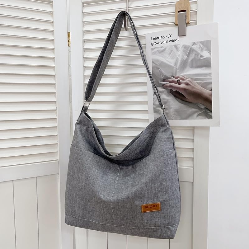 Image of COOLOME Canvas Tote Bag for Women - Crossbody, Shoulder, Travel & Beach Bag