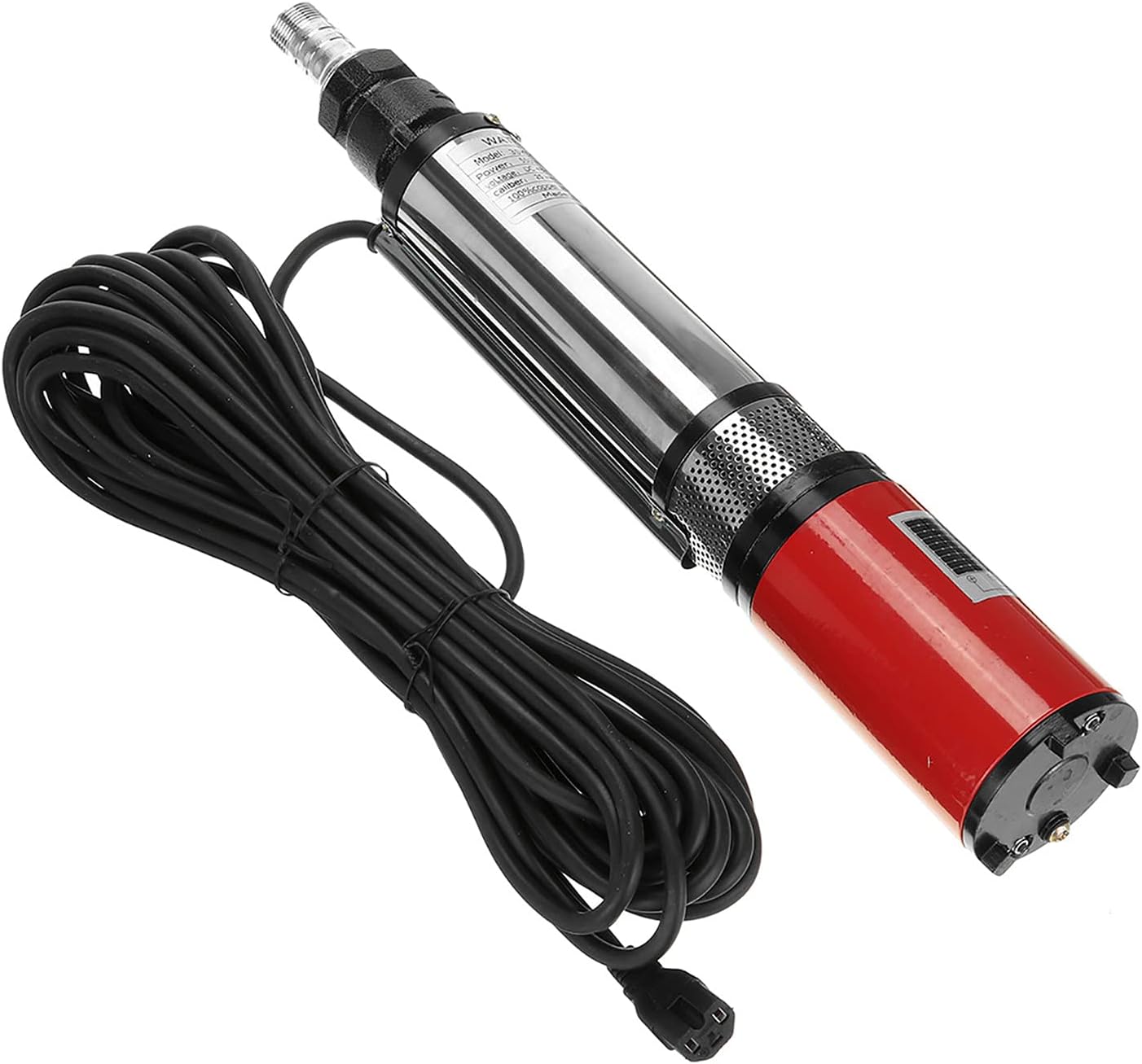 ANLONGLI Bomba de Agua Solar 12 / 24V / 48V elevadora de Alto Nivel 55m de Pozo Profundo DC Tornillo de Acero Inoxidable Bomba Sumergible Bomba de riego Jardín Hogar Bomba agrícola,12v 250w