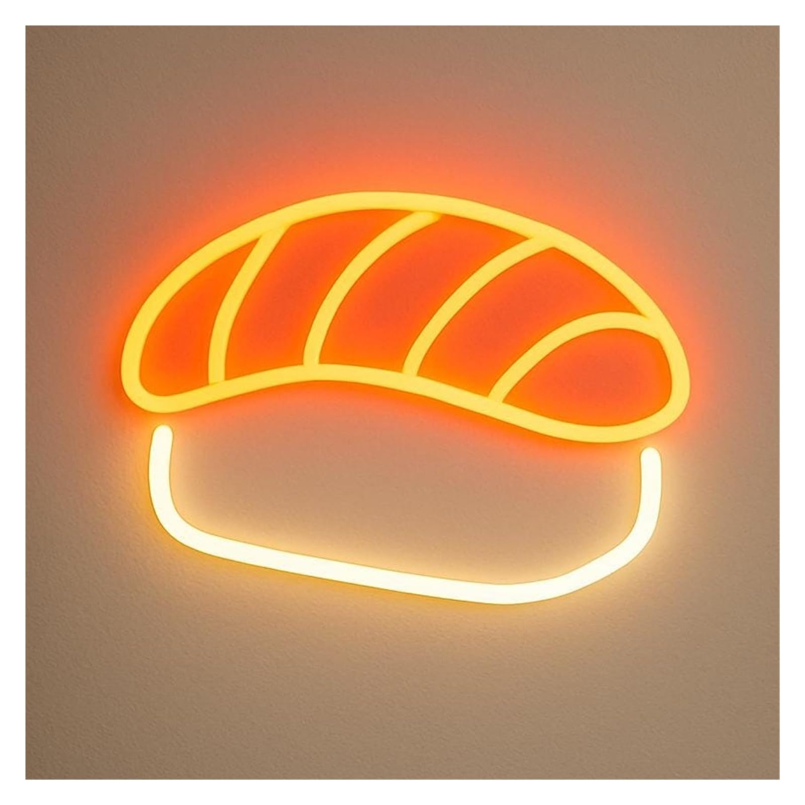 RONGCH Hanging Art Signs Sushi Neon Nigiri LED Light Dimmable for Japanese Restaurant Street Food Dim Sum Shop Decor USB Powered Sign Illuminated 35cm