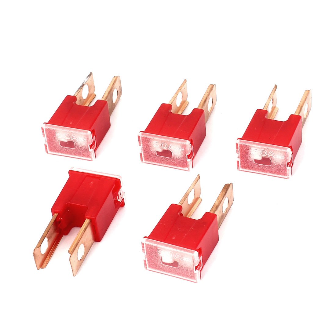 Fusible Pacific mâle PAL 50A rouge 32V haute conductivité x5