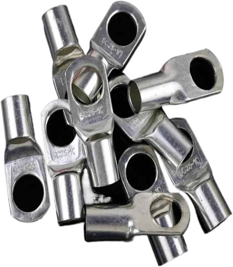 SC25-10 tinned Copper Connection Terminal SC25-10 (DTGA) Bolt Hole Cable Lug Battery Terminal 25mm Square Wire