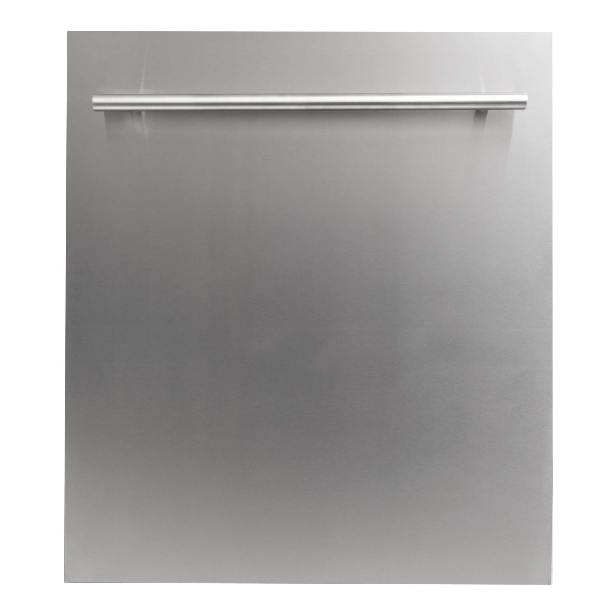 Lavavajillas empotrado ZLINE de 24 pulgadas con control superior, panel de acero inoxidable satinado y tina de acero inoxidable con manija de estilo moderno, 52 dBa, DW SN 24