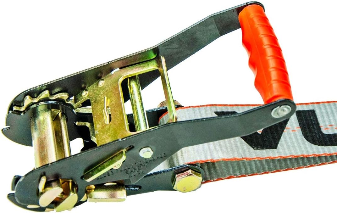 Blасk Frіdау - 60% оƒƒ VULCAN Ratchet Strap with Chain Anchors - 2 Inch x 27 Foot - 2 Pack - Silver Series - 3,600 Pound Safe Working Load