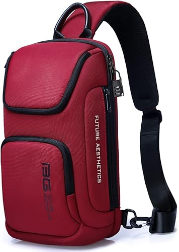 BANGE Sling Bag, Waterproof Men's Chest Bag Shoulder bags Crossbody Sling Backpack for Men