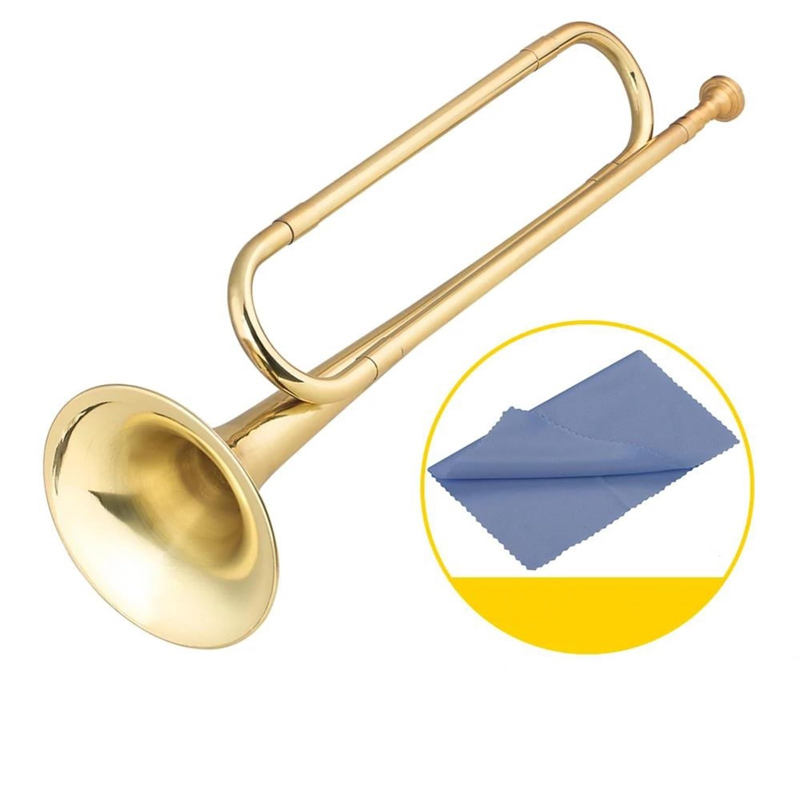 Trąbka Mosiężny C Bugle Call Pozłacany Instrument Muzyczny Na Trąbkę Dla Początkujących