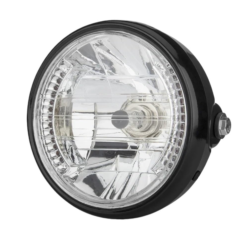 Dirt Bike Reflektor Dziennej Dla 7-calowy reflektor motocyklowy H4 35W Lampa czołowa LED 9 przewodów Włączony kierunkowskaz Uchwyt montażowy do motocykli(Lamp)