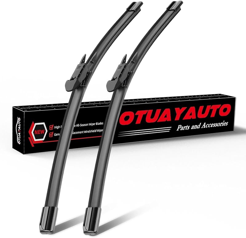 Palhetas do limpador de para-brisa OTUAYAUTO dianteiras para Ford Mustang 2010–2023 e Lincoln MKZ 2013–2020 – 2 unidades