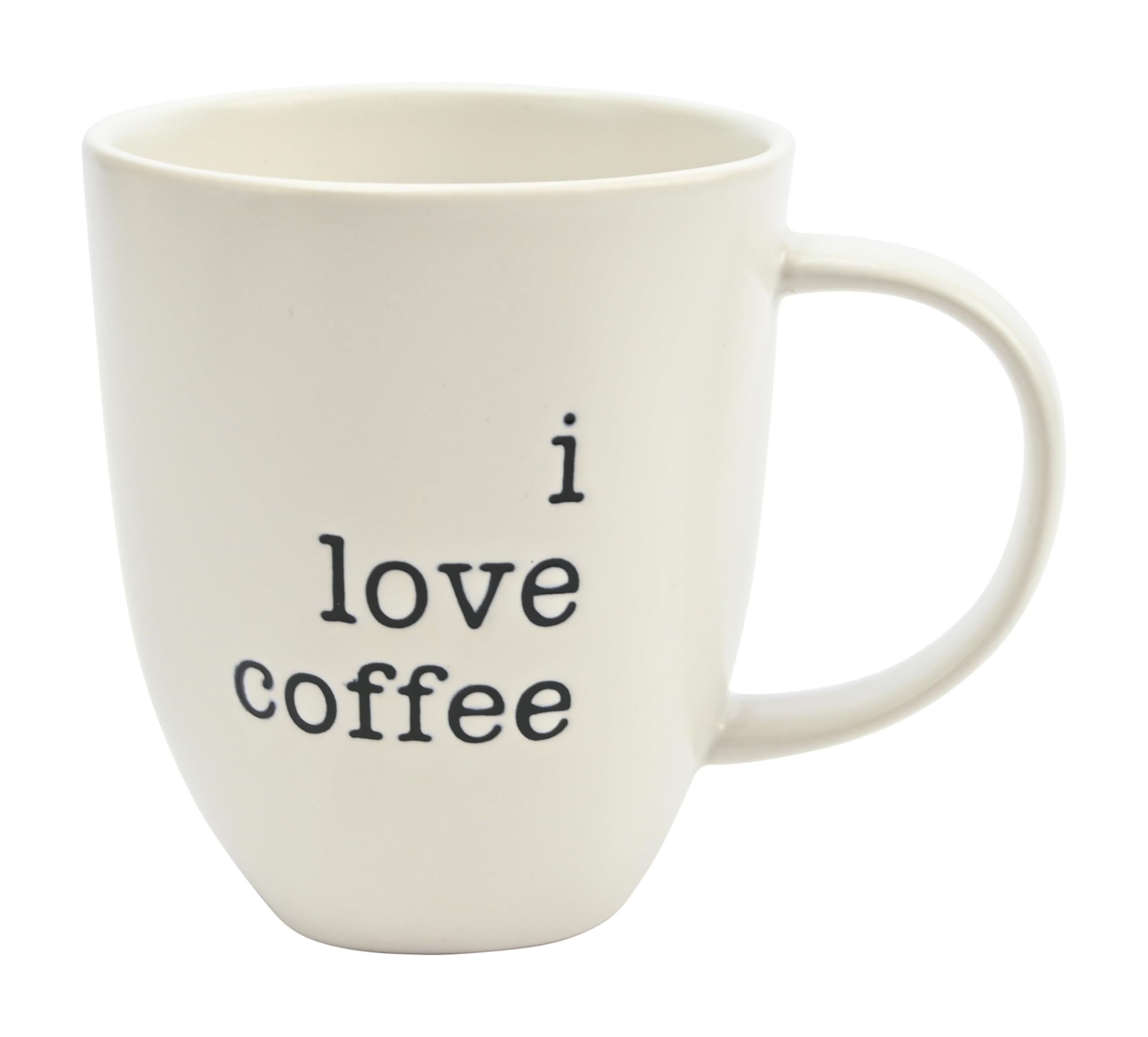 Boston Warehouse Taza de 18 onzas con texto en inglés "I Love Coffee"