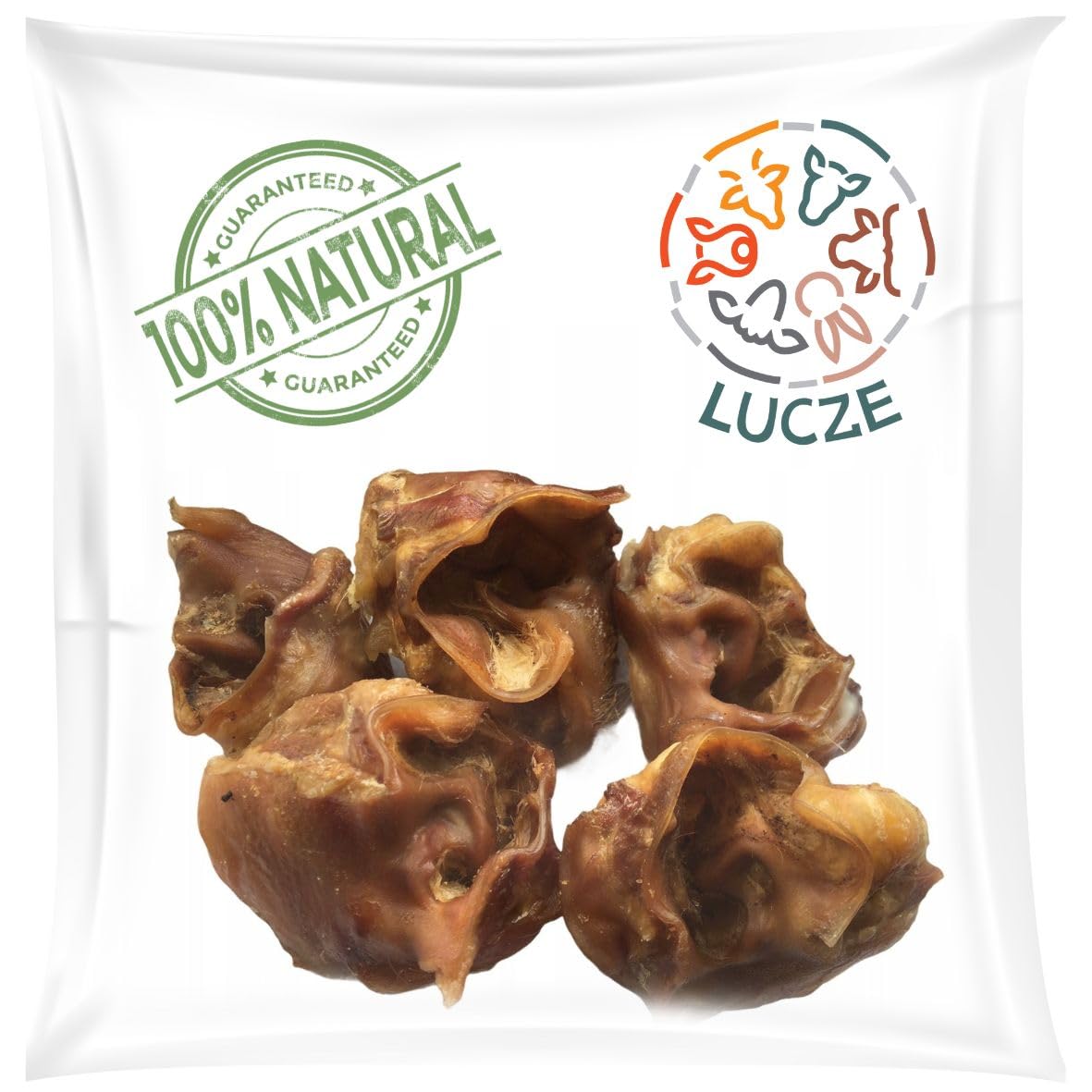 Oreilles de porc 5 kg, oreilles de porc séchées, articles à mâcher pour grands et petits chiens, friandises à mâcher naturelles Lucze Premium