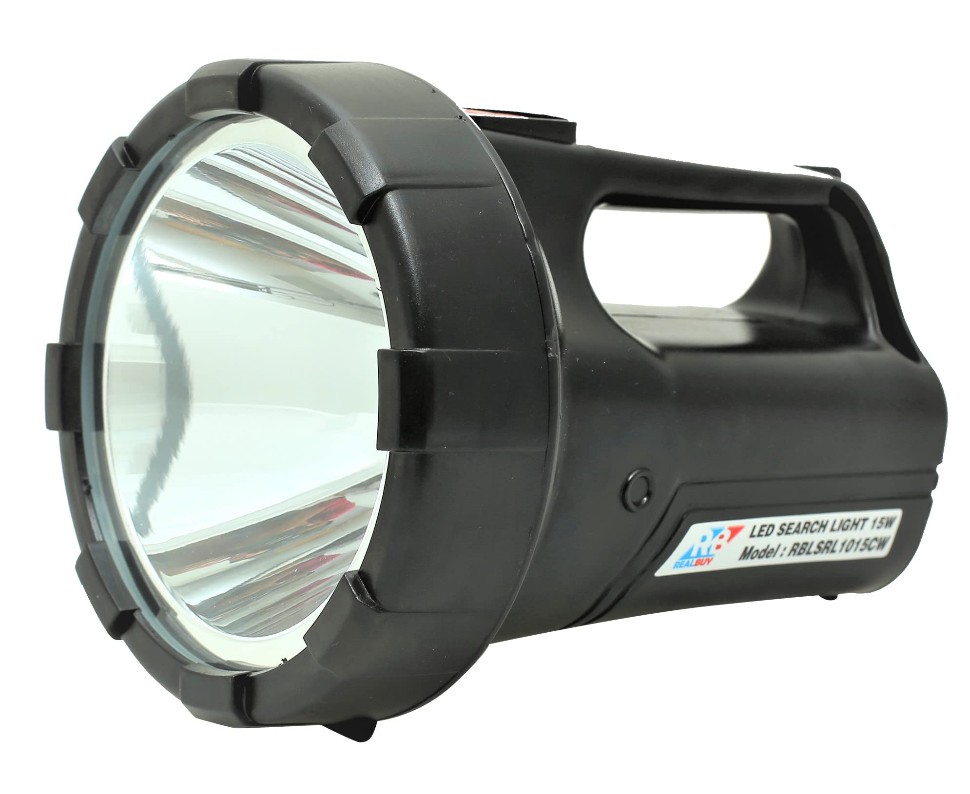 RealBuy LED Search Light 15W with 15600 mAh Lithium-ion Battery (Range 1 Km.) (B09H396ZKH) Amazon Price History, Amazon Price Tracker
