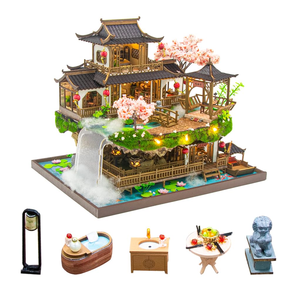 Hongda - DIY Miniatuur Houten Poppenhuis Villa Bouwpakket - L2502
