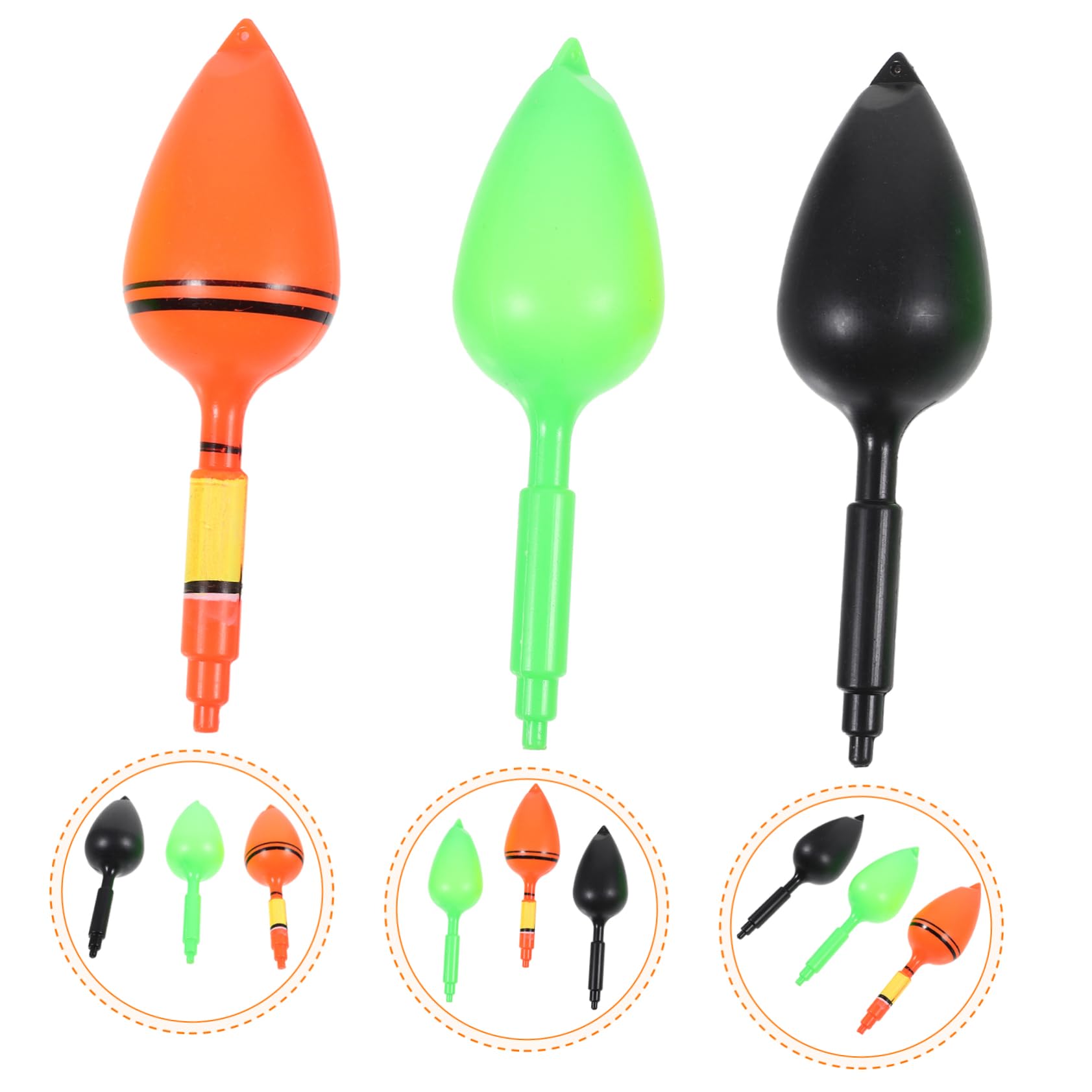 TOYANDONA 30piezas Flotadores De Pesca Pequeños y Prácticos Bobbers De Pesca Granel Aparejos De