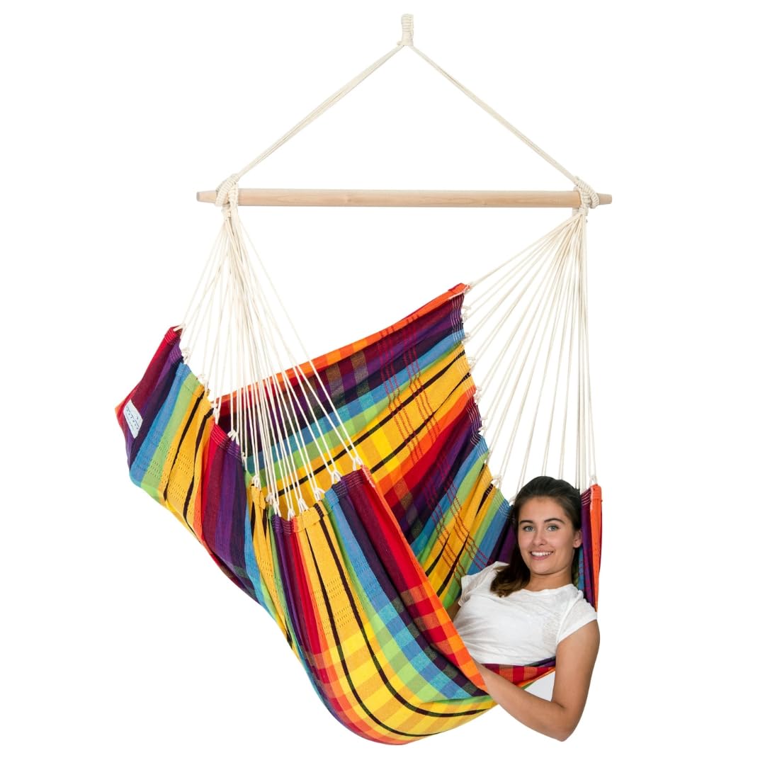 AMAZONAS GMBH Hängesessel | Brasil – XL, ohne Gestell, große Sitzfläche, handgefertigt in Brasilien