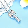 Oinsi EternityMemory Angel Lady Stainless Steel Cremation Pendant Necklace Ashes Keepsake Holder Memorial Urn Jewelry
