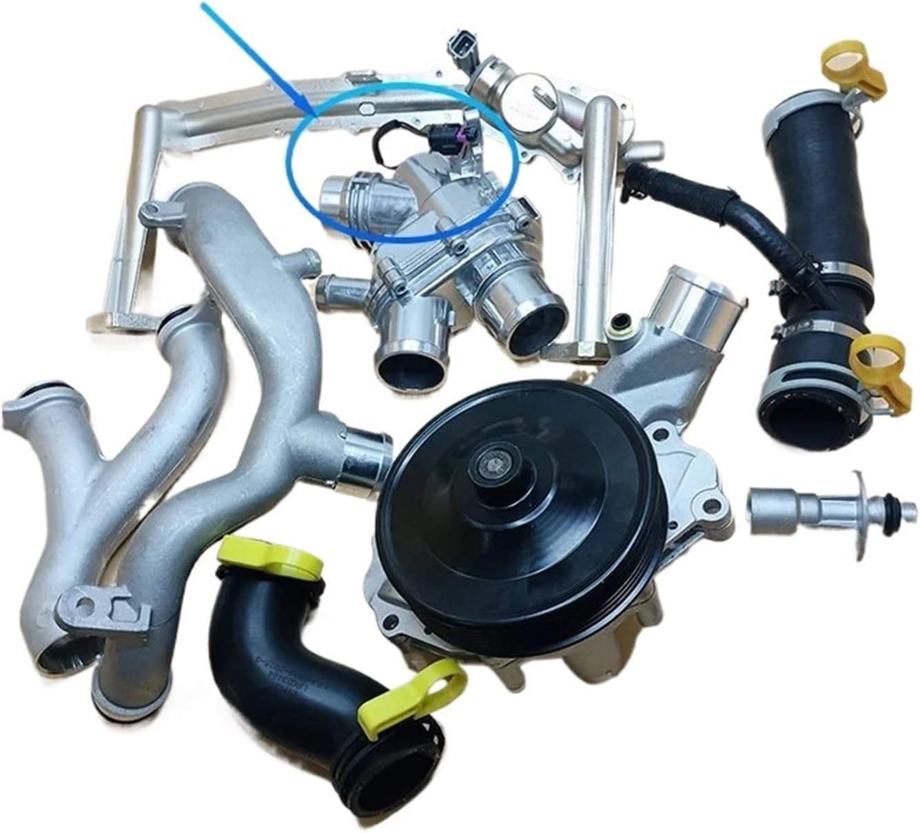 3.0 V8 LR097165 LR117568 LR048474 LR045239 LR041788 Cooling System Upgrade Kit for Jaguar Turbocharged Engine(COLORLESS)