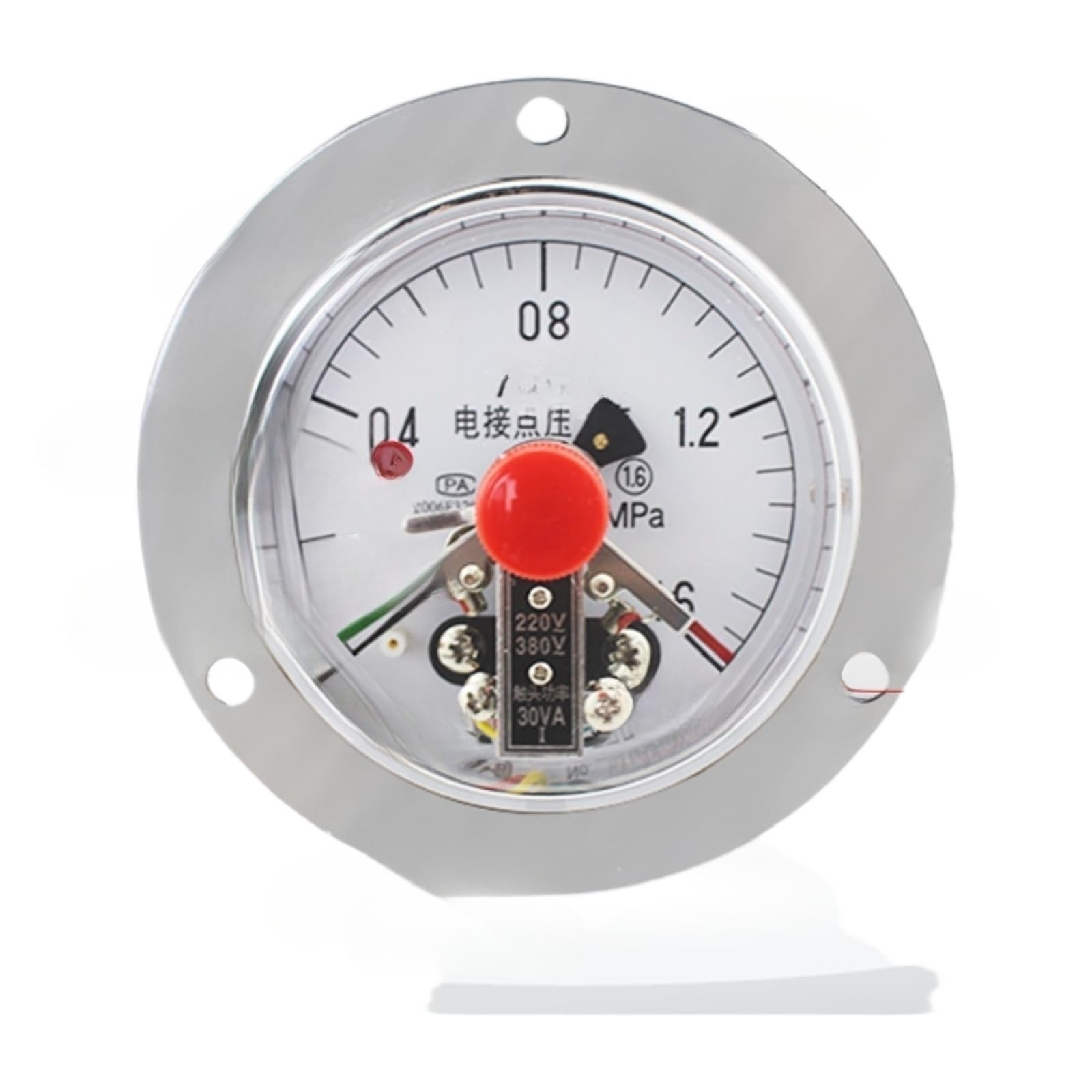 Manómetro de contacto eléctrico asistido magnéticamente 100ZT vacío 0-1.6MPA(0 ～ 16 MPA)