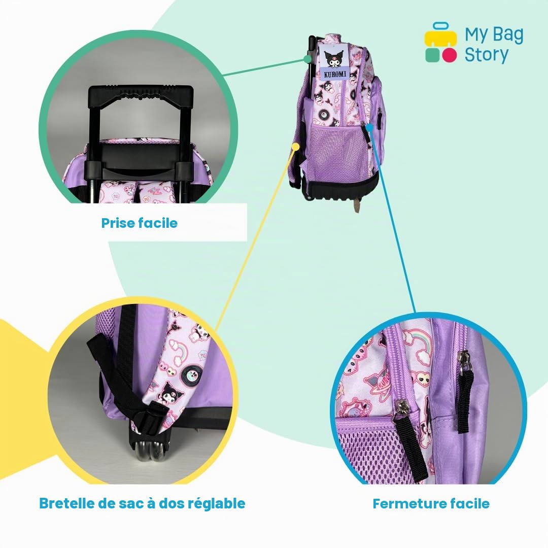 mybagstory - Sac à Dos à roulettes Kuromi