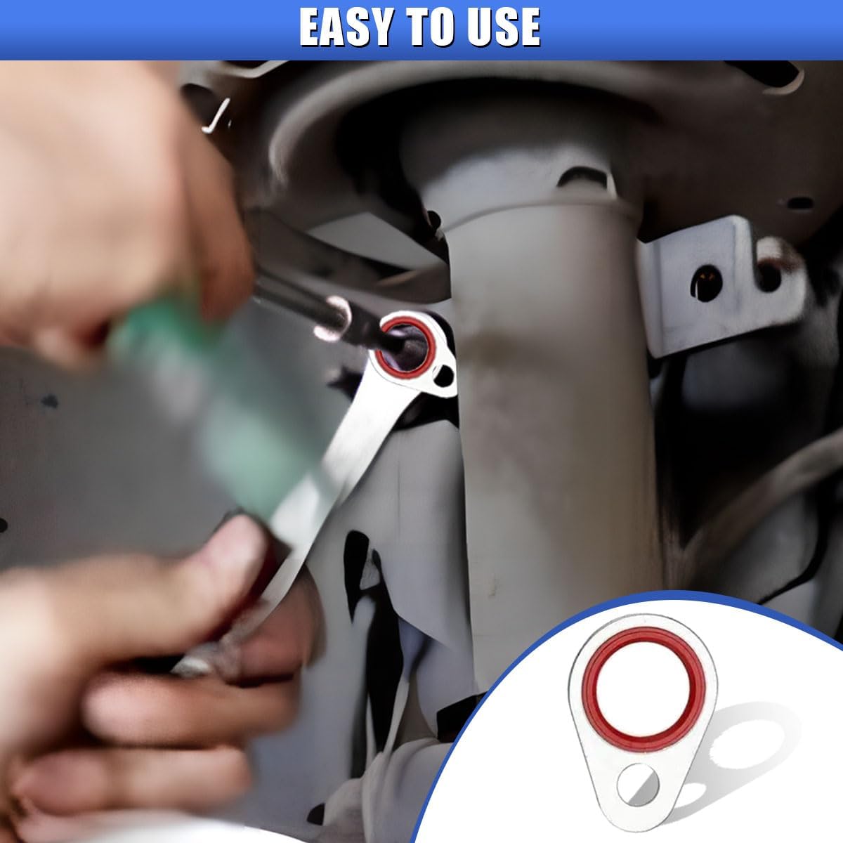 60PCS A/C Compressor Seal Kit, Automotive Air Conditioning Gasket Seals Assortment, AC Port Seal Washer O Ring Replacement Kit with 9 Sizes for Most Cars