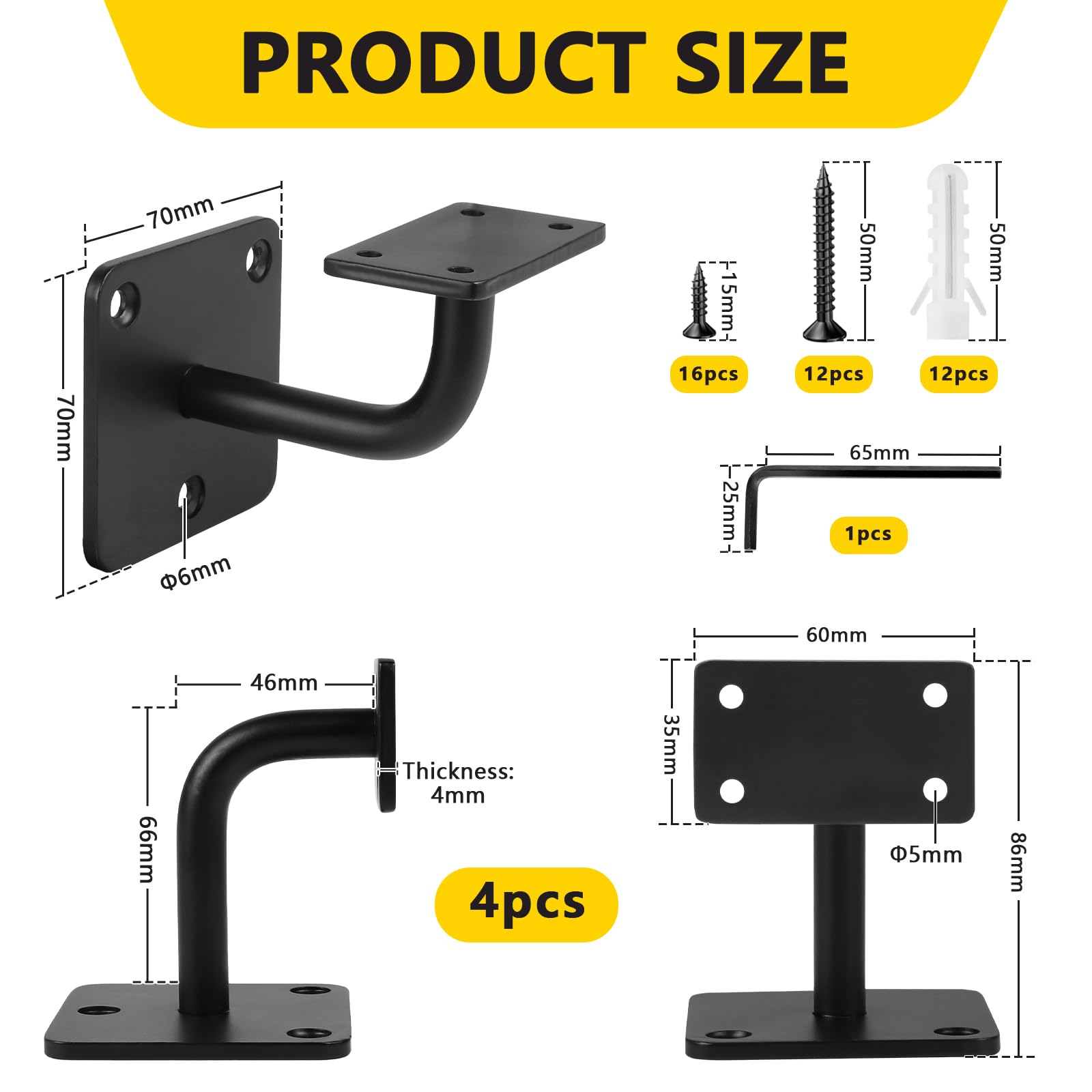 SUPAWAY Set of 4 Handrail Holder - Image 2