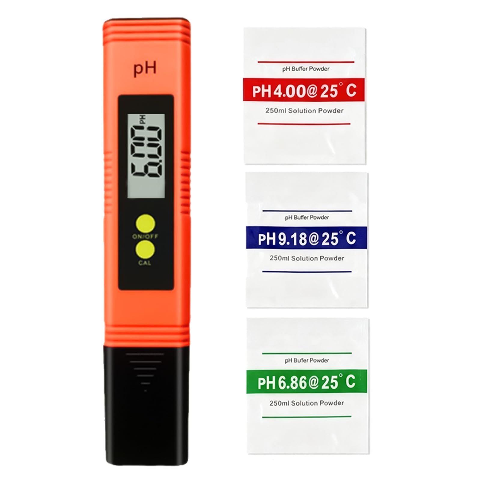Medidor de PH Digital Alta Precisión Rango 0-14 con Calibración Automática y Compensación de Temperatura Automática Pantalla LCD