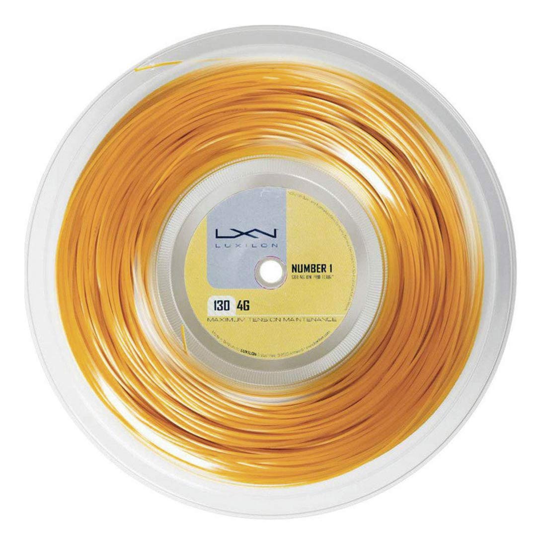 Luxilon Wilson 4G 125 Reel, Gold, 200m/16L-Gauge
