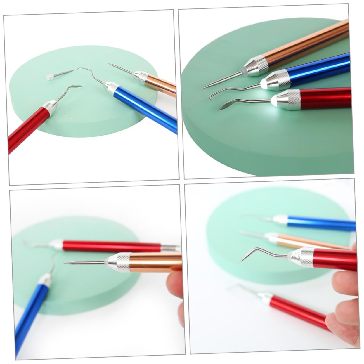 HOMSFOU 4 Sätze Vinyl Entgitterwerkzeug mit Verschiedenen Nadeln und Werkzeugen für Diy Bastelarbeiten und Silhouettenprojekte Sicher und Langlebig Vinylprojekte
