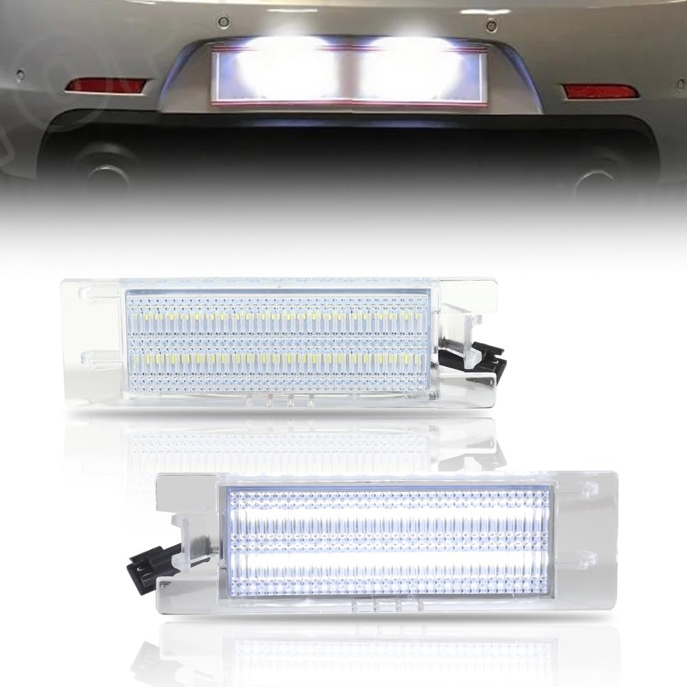 GSOWO LED Kennzeichenbeleuchtung für Zafira B Vectra C Corsa C/D Insigina Astra J/H Adam Cascada Meriva A/B Tigra Twin Top, Hochwertige Canbus Fehlerfrei 18 SMD Nummernschildbeleuchtung, 2 Stücke