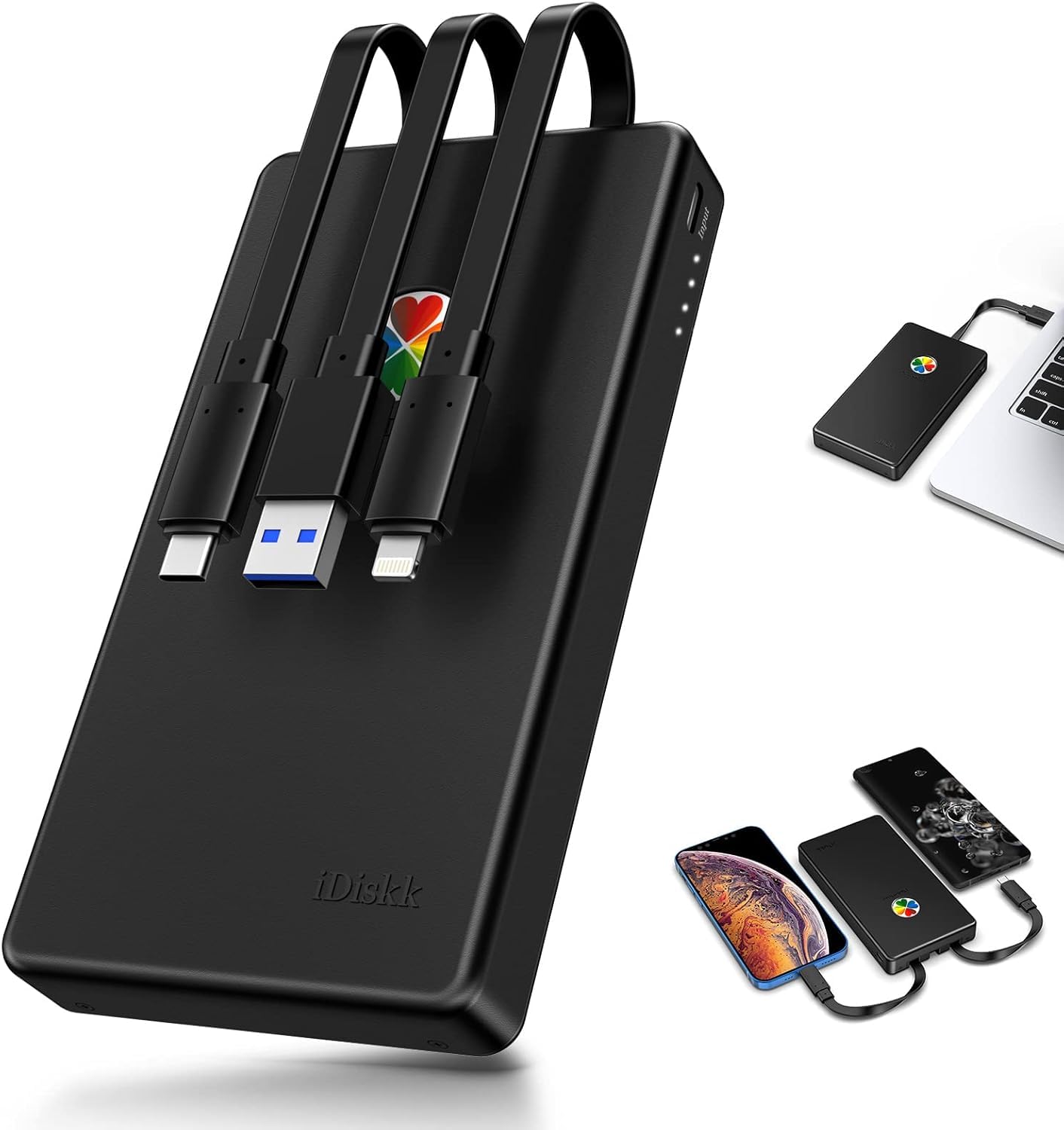 iDiskk App-le Certified 1TB External Hard Drive for iPhone 15 16 iPad MacBook Backup Photos Videos Music Docs