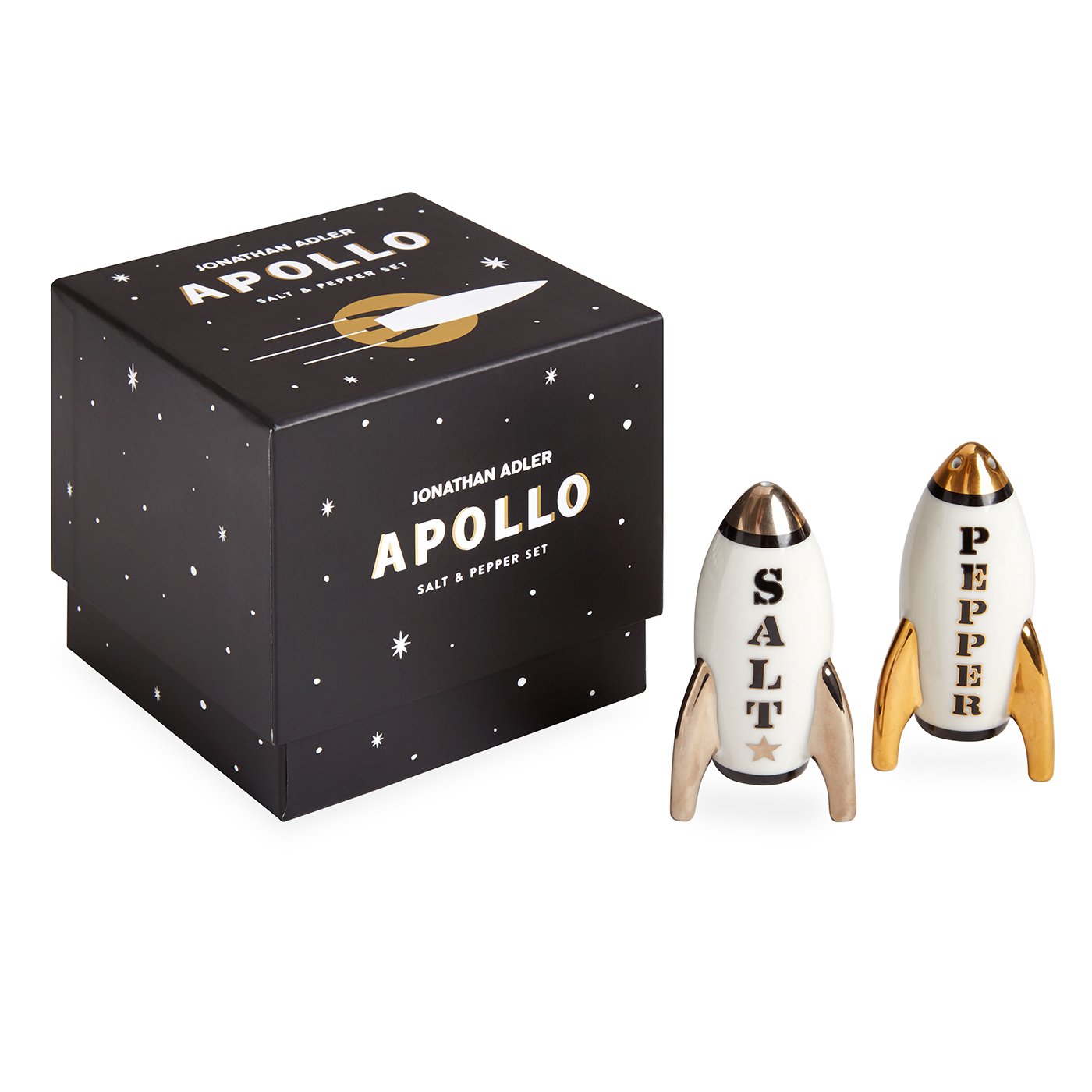 Now House by Jonathan Adler Apollo Set Salt and Pepper Shaker, One Size, Multi