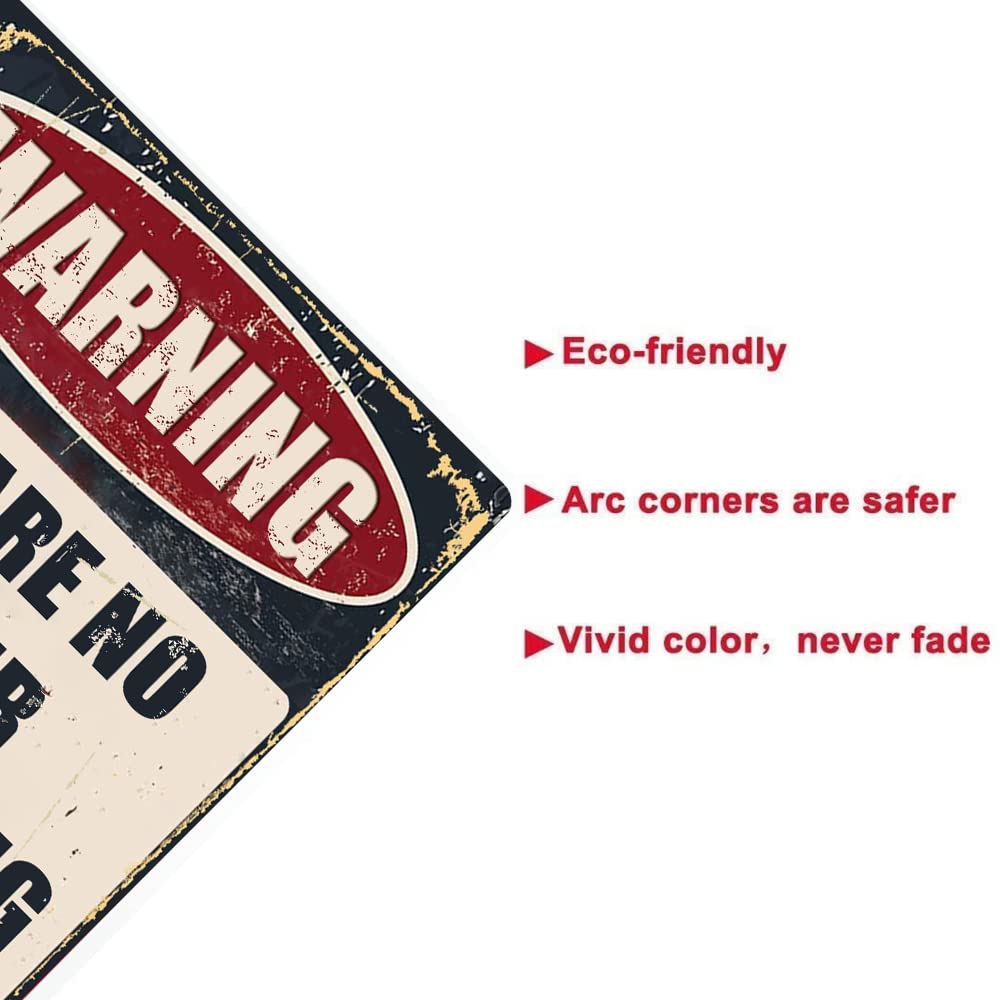 SUMIK Letrero De Metal Con Texto En Inglés "Warning Property Patrolled By A Crazy", Placa De Póster De Arte Vintage, Decoración De Pared Para El Hogar