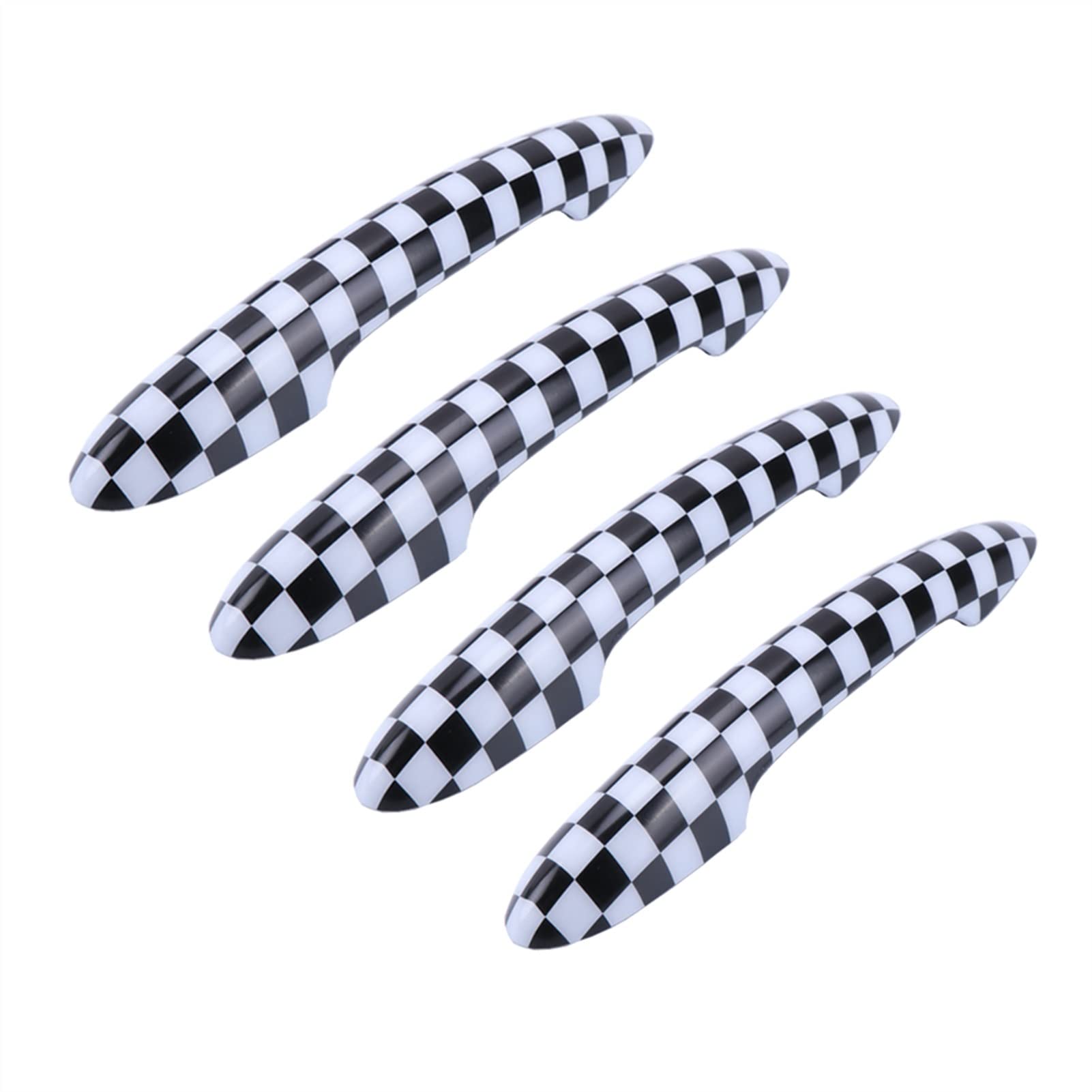 Cubierta protección manija Puerta Cubierta Manija Puerta Exterior Accesorios Coche para Mini para Cooper S JCW para Clubman F54 F55 F60 para Countryman Protector Manilla Coche (Color : Grid)