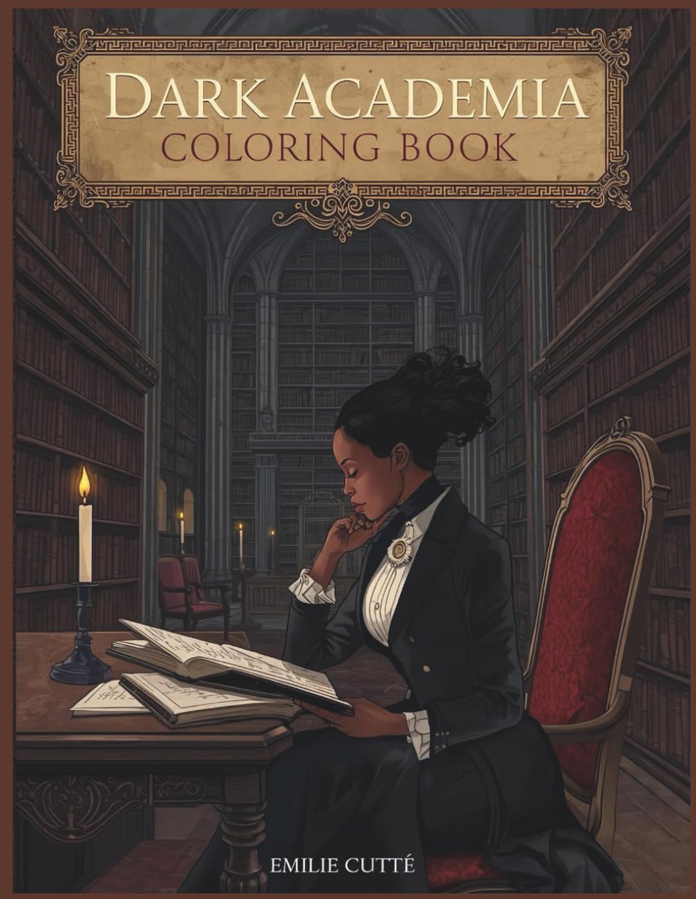 Dark Academia Coloring book