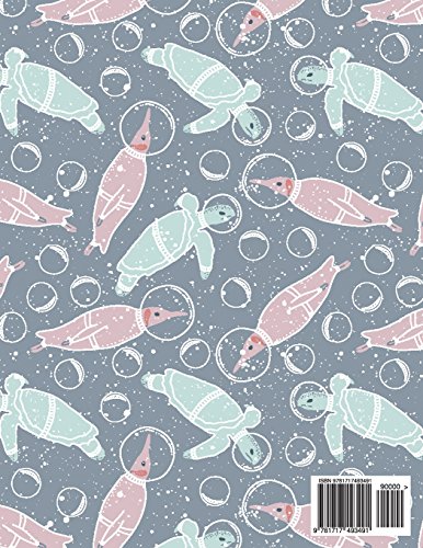 Notebook: Arctic Space Pattern - Lined Notebook: Large (8.5 x 11 inches) - 100 Pages (Lined Notebook Pattern (Arctic Space Pattern)) image 4