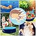 YAOBLUESEA Piscina para Perros, Plegable PVC Piscina Bañera para Gatos Animales Bebes...