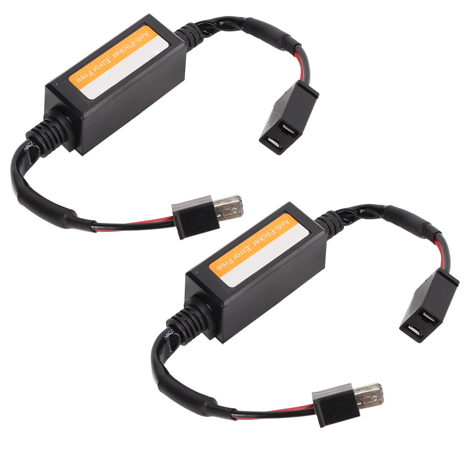 Aramox Decodificatore LED ABS H7 Resistore Anti-sfarfallio da 9 a 16V 5A Cancellatore di Codice di Errore Plug and Play per Installazione Luce di Retromarcia per Fari a LED