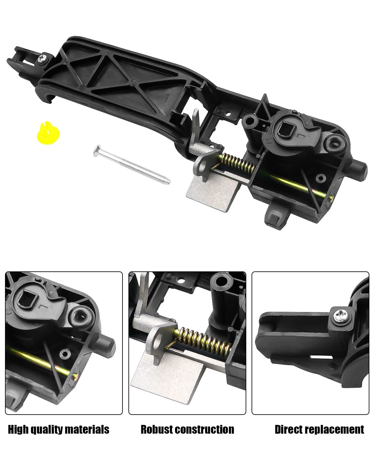 Puertas De Madera Manija De Puerta Exterior Delantera Derecha Cromada Para Lado Del Pasajero Compatible Con Ford Focus 2008-2011 Marc Casado