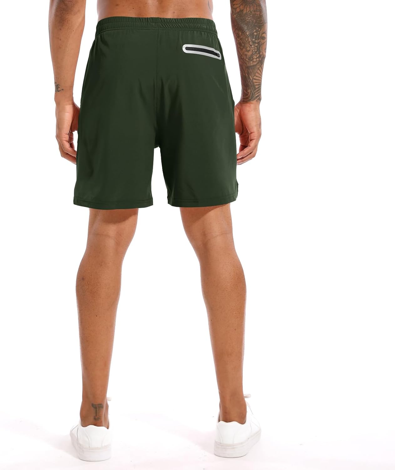 TENJOY Men's 2 in 1 Running Shorts 5 in or 7 in Quick Dry Gym Athletic Workout Shorts for Men with Phone Pockets - Image 3