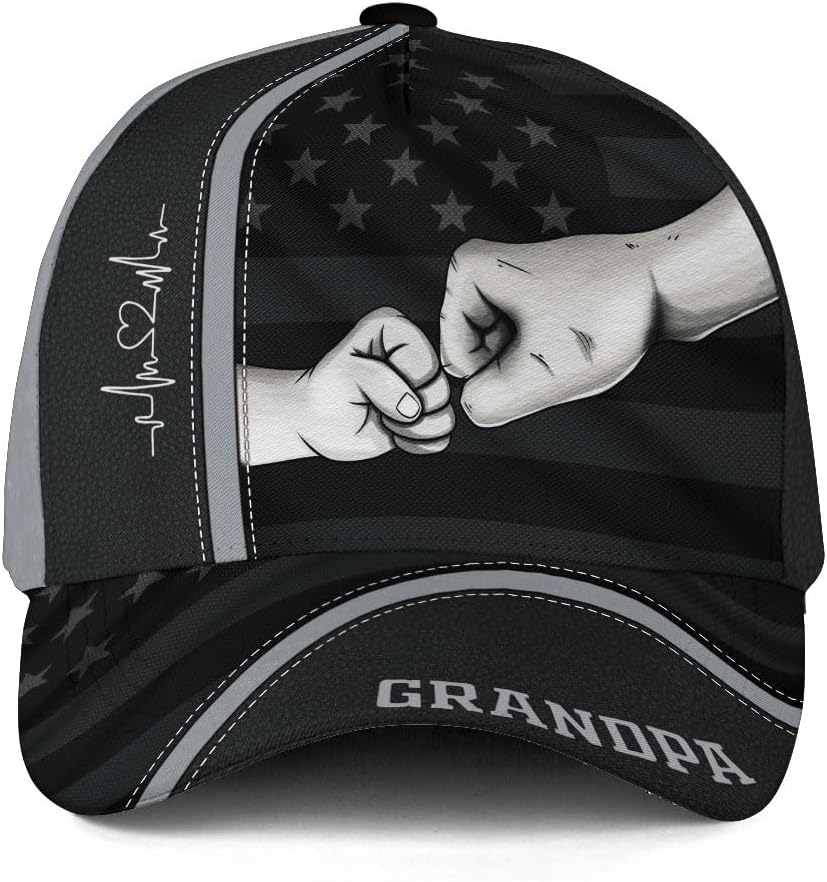 Grandpa Hats, Grandfather Hat, Fathers Day Cap, Fist Bump Hat, Pop Pop Hats, Baseball Cap for Men