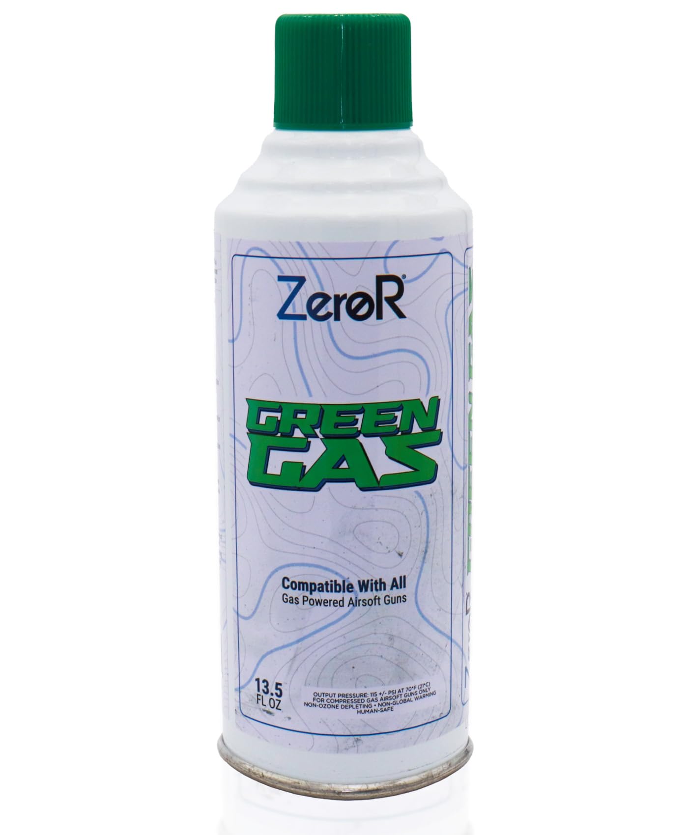 ZeroR® Green Gas | Fuel for Airsoft Pistols | 13.5 fl oz Each (11.8 oz by Total Weight)