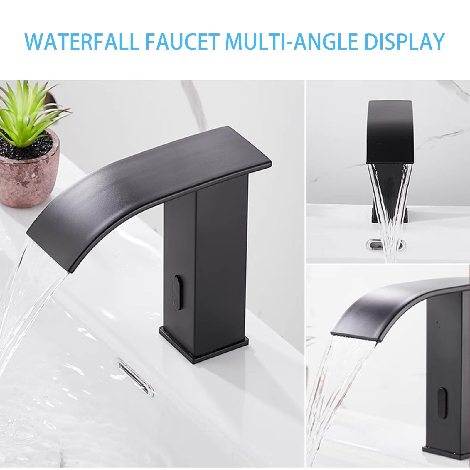 Rubinetto For Bagno Senza Tocco Sensore Automatico Rubinetto For Bagno Senza Tocco Sensore Di Movimento Automatico Rubinetti For Lavabo Con Miscelatore Di Temperatura, Rubinetto Intelligente