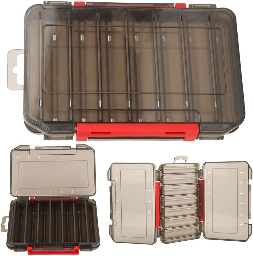Double-Sided Plastic Fishing Lure Box, Tackle Storage Container with Bait Organiser Case for Anglers, Defult, default - Image 4