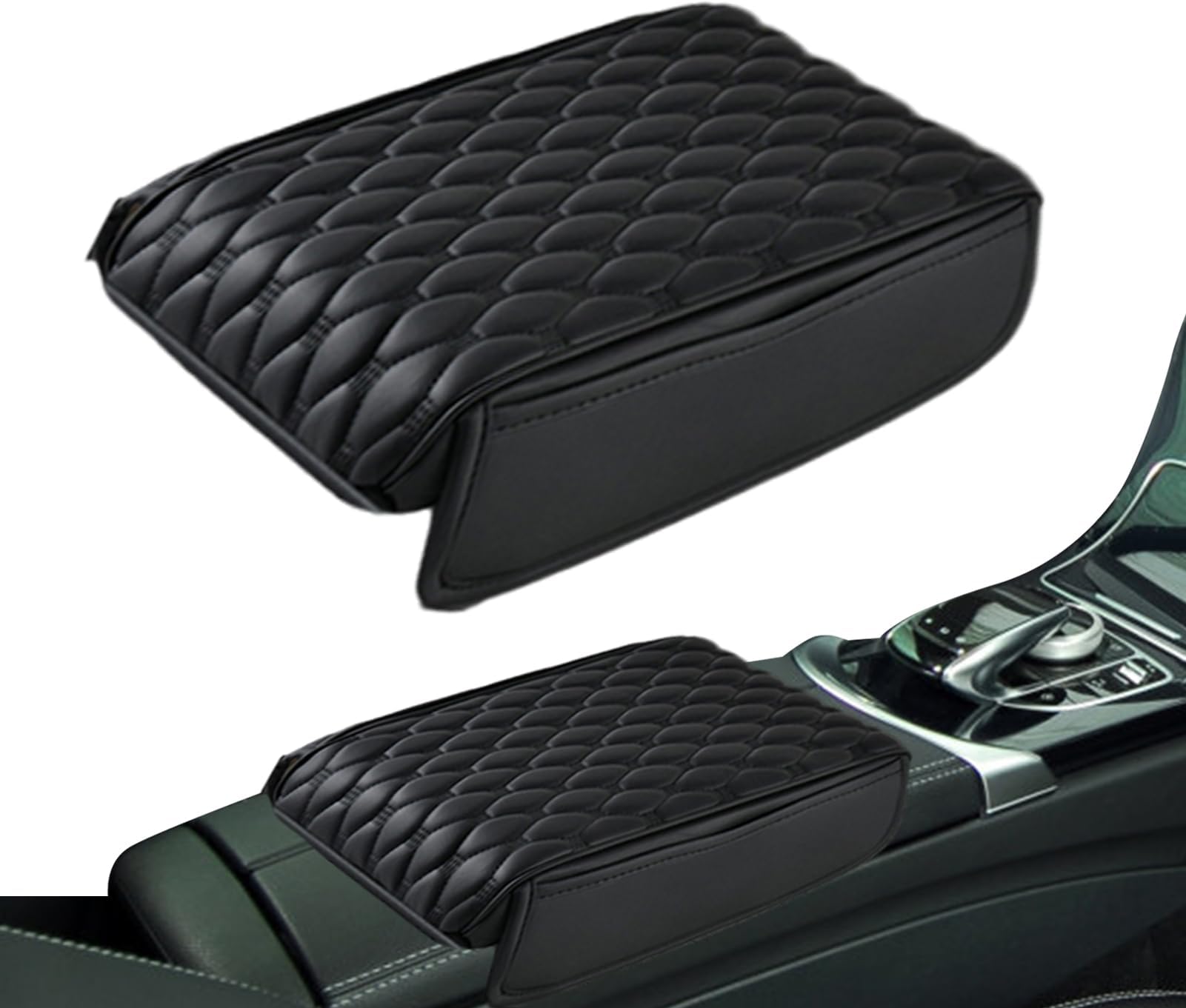 – Center Console Cushion Pad - Vehicles Universal Memory Foam Armrest Cover,Automotive Body Parts for Vehicle, SUV, Minivan, Racing, Trucks, Caravan