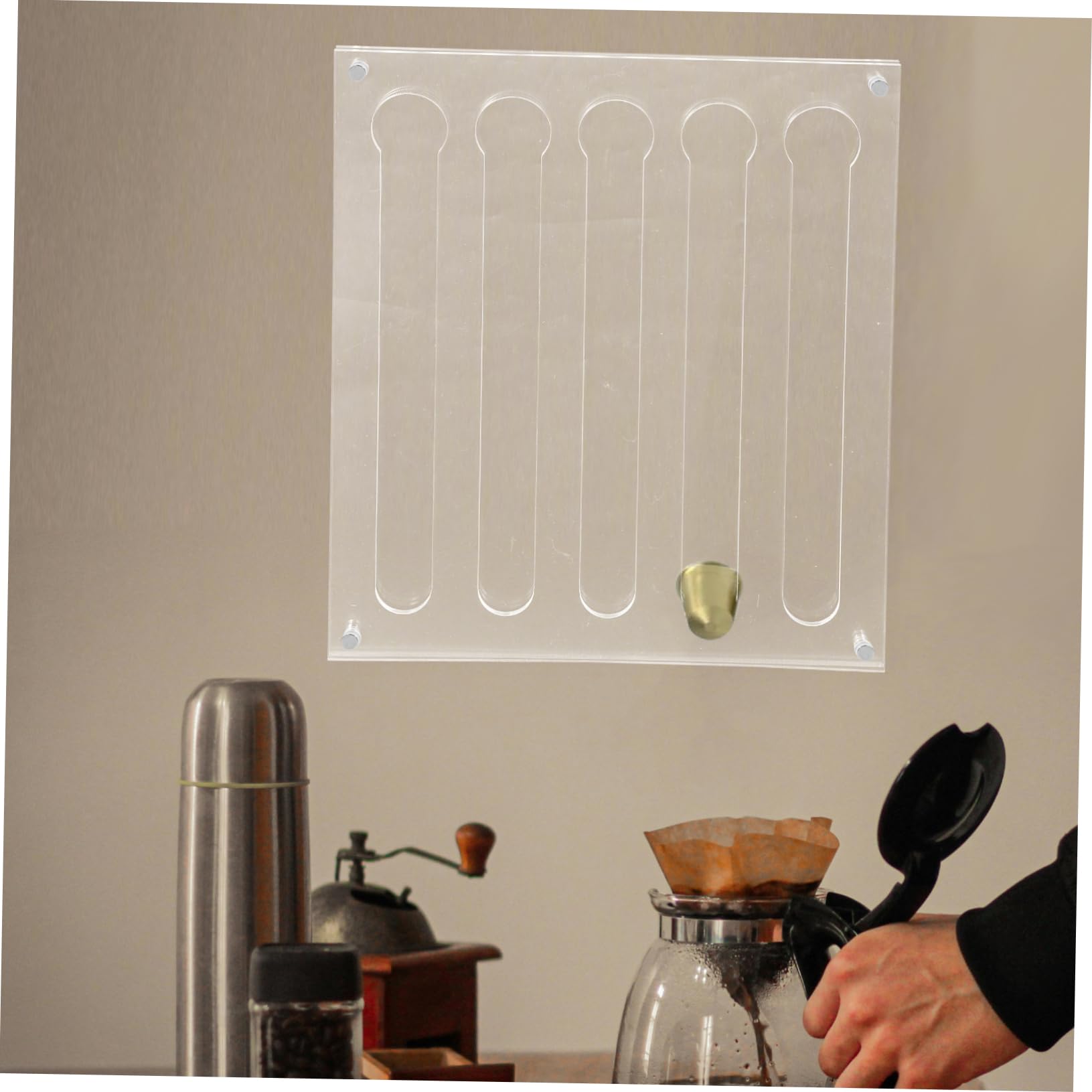Kaffeepadhalter Aus Kaffeekapsel-Organizer Wandhalter Für Kaffeepads Aufbewahrungshalter Für Kaffeezubehör Präsentationsständer Für Kaffeekapseln Kaffeeaufbewahrungsständer