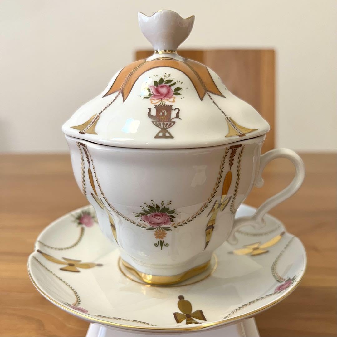 Amazon.co.jp: ロモノーソフ インペリアルポーセレン 金彩蓋付きカップ  