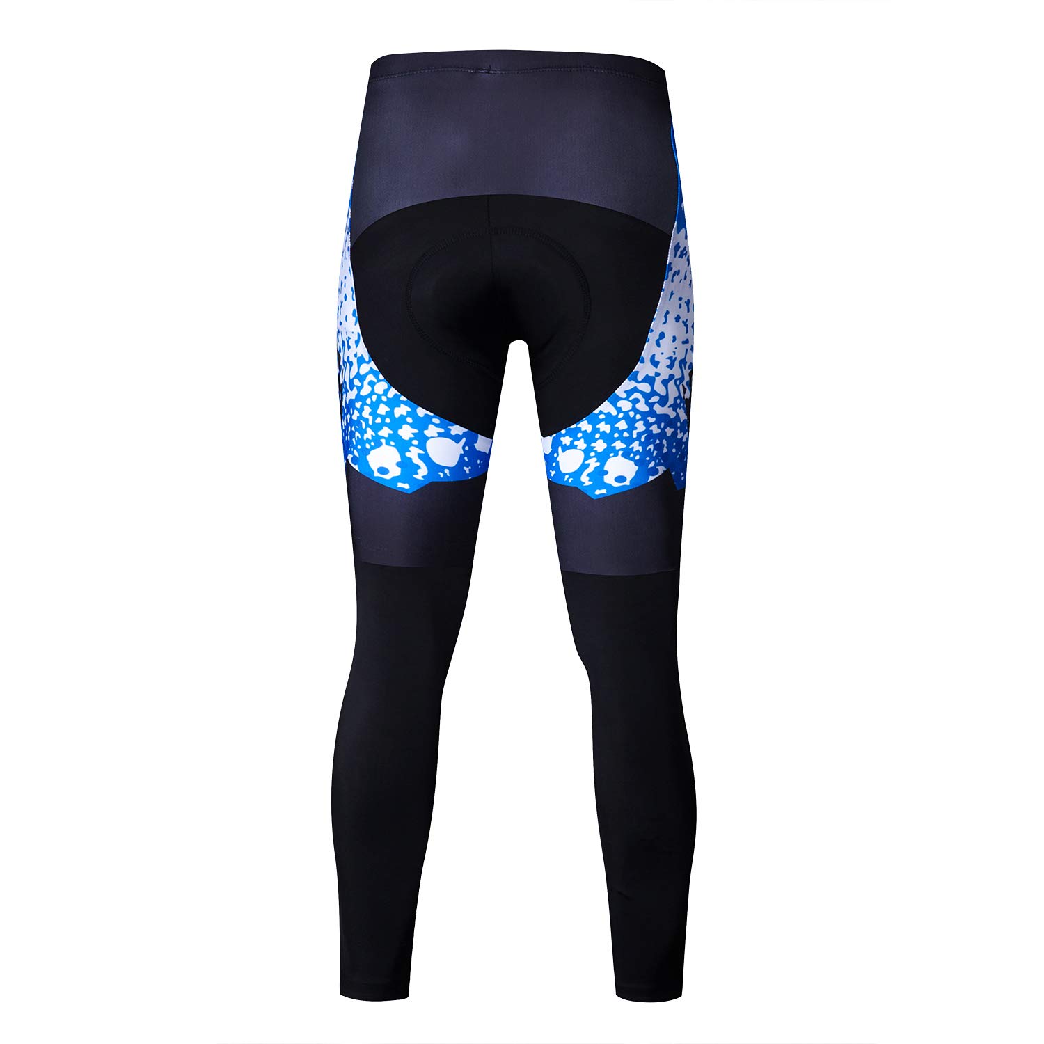Mens Cycling Pants Padded Long Bicycle Compression Tights MTB Leggings Outdoor Cyclist Riding Bike Wear Blue Size XL