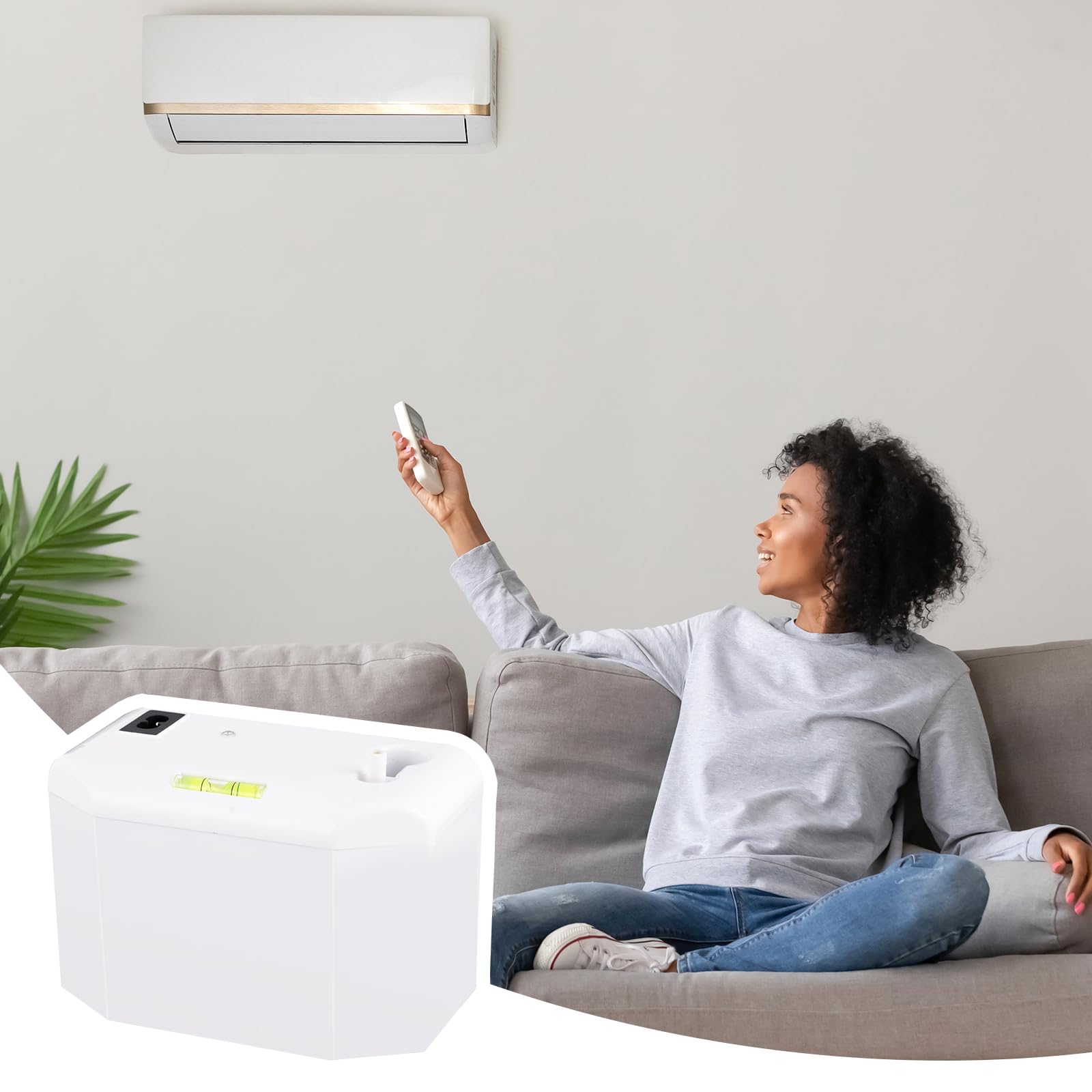 Bomba De Condensado, 24l/H Bomba De Agua De Condensado Con 5m Manguera 200ml Bomba De Condensado Aire Acondicionado Sistema De ElevacióN De Condensado Alarma De Desbordamiento Drenaje AutomáTico